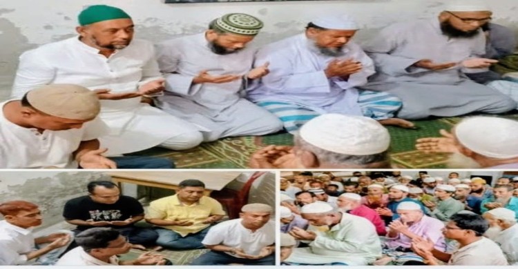 রাজাপুরের পালট গ্রামে বিশিষ্ট সমাজসেবক মিনার মাহামুদ জুয়েলের সুস্থতা কামনায় দোয়া অনুষ্ঠান