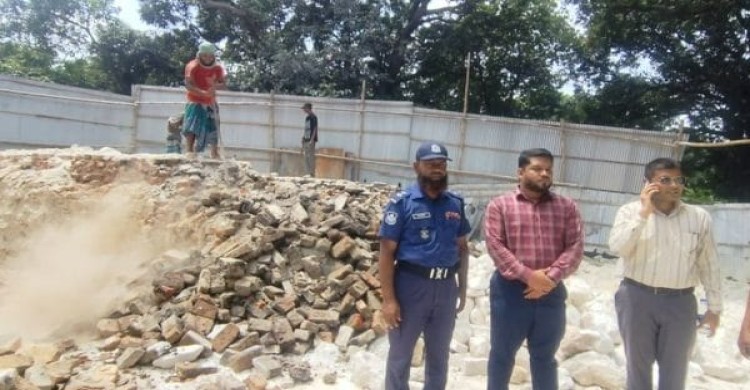 সোনারগাঁও অবৈধ চুনা কারখানা উচ্ছেদ, গ্যাস সংযোগ বিচ্ছিন্ন